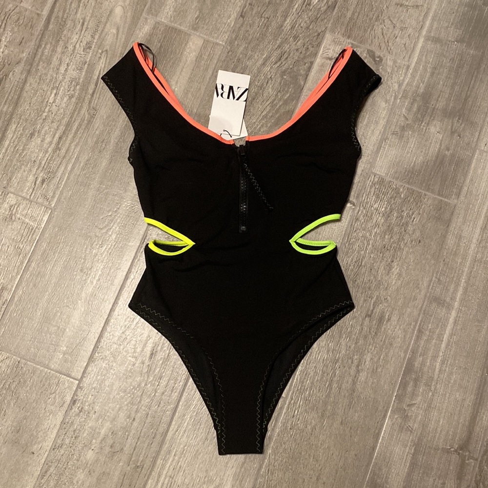 Zara black swimsuit
